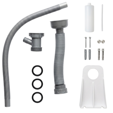 ZLEW KOMORA GOSPODARCZA BIAŁA ZLEWOZMYWAK POLIPROPYLEN 51 cm